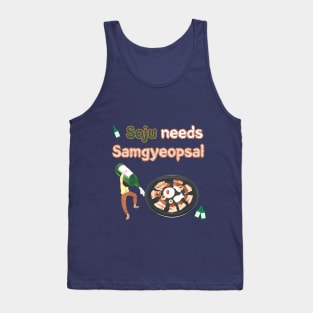 Soju needs Samgyeopsal(Pork BBQ) Tank Top
